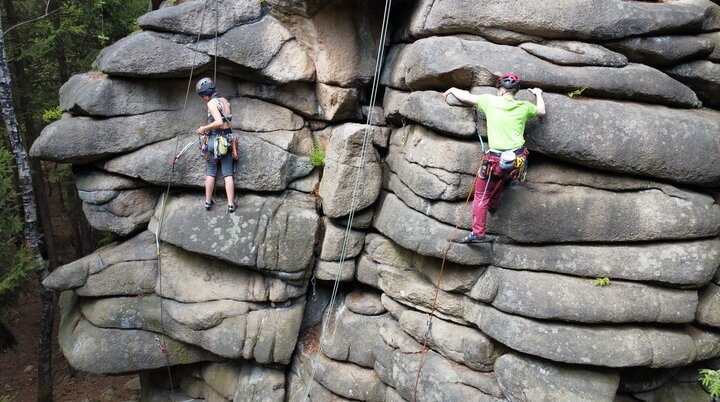 Klettern an Granitfelsen | © Werner Bettermann